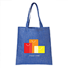NW4915-NON WOVEN ECONOMY TOTE-Royal Blue Cross Hatching
